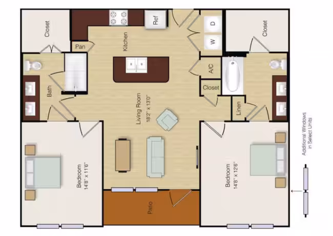 Unit 1-1151 1-1150 floor plan